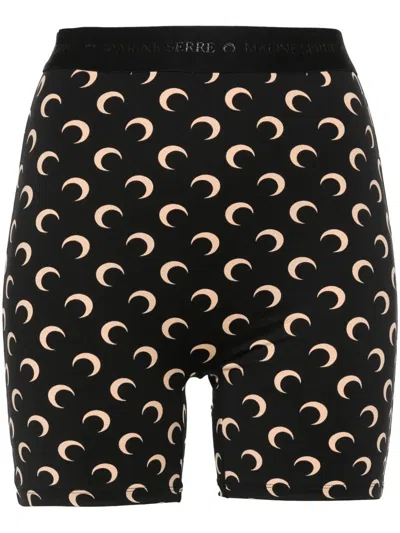 Marine Serre Shorts  In Black