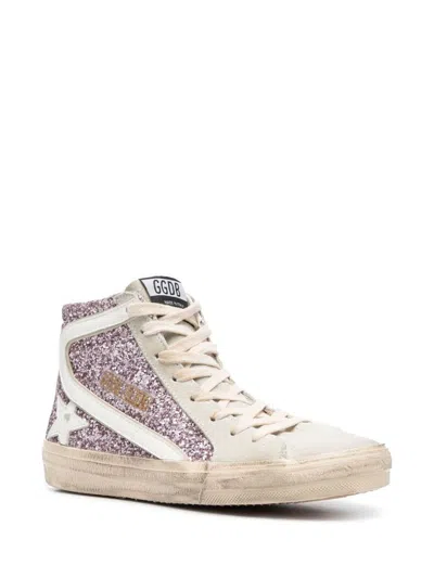 Golden Goose Sparkling Low Top Sneakers With Star Patch In Multi