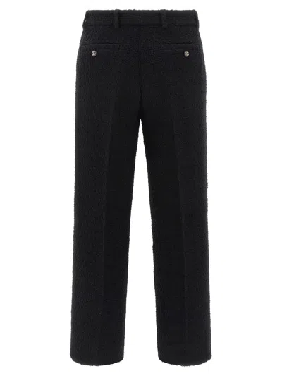 Gucci Black Cropped Trousers In Black