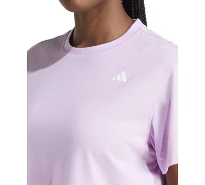 Adidas Originals Women's Train Essentials Boxy Workout T-shirt In Purple