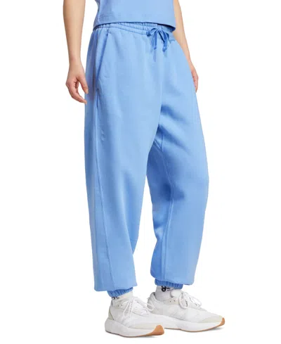 Adidas Originals Women's All Szn Fleece Elastic Waistband Pants In Blue