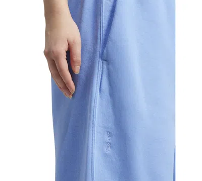 Adidas Originals Women's All Szn Fleece Elastic Waistband Pants In Blue