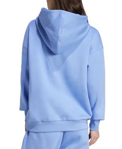 Adidas Originals Women's All Szn Fleece Boyfriend Hoodie In Blue