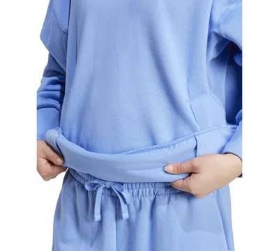 Adidas Originals Women's All Szn Fleece Boyfriend Hoodie In Blue