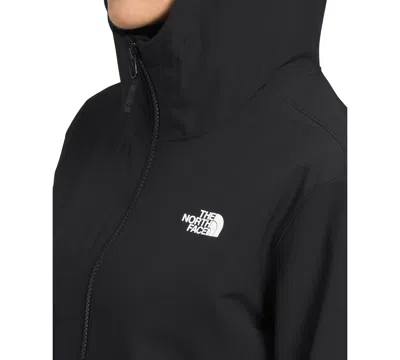 The North Face Women's Shelbe Raschel Zip-front Fleece-lined Hoodie Jacket In Black