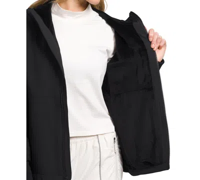 The North Face Women's Shelbe Raschel Zip-front Fleece-lined Hoodie Jacket In Black