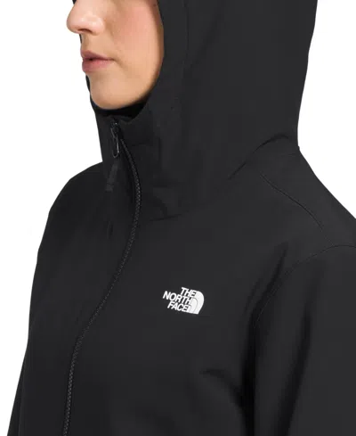 The North Face Women's Shelbe Raschel Zip-front Fleece-lined Hoodie Jacket In Black