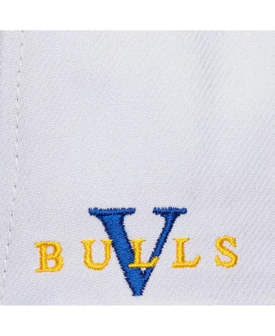 Mitchell & Ness Men's White/blue Chicago Bulls Core V Snapback Hat In White