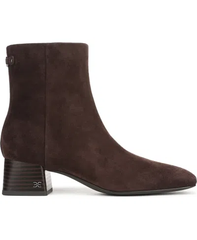 Sam Edelman Women's Paige Zipper Booties In Brown