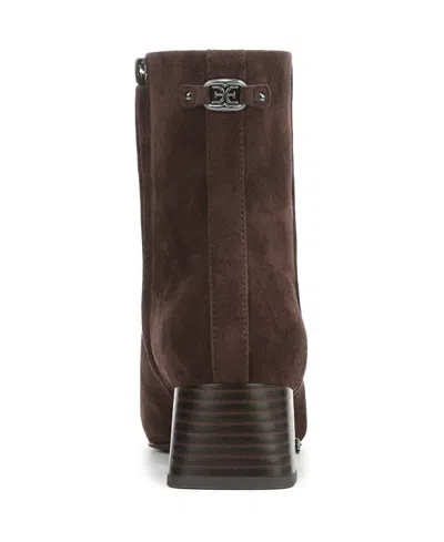 Sam Edelman Women's Paige Zipper Booties In Brown