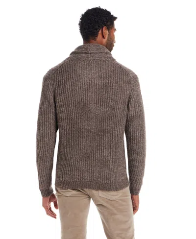 Weatherproof Vintage Men's Mixy Shawl Collar Cardigan Sweater In Gray
