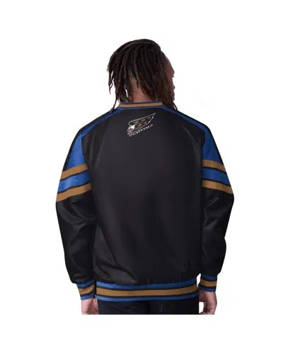 Starter Men's Black Washington Capitals Reliever V-neck Pullover Jacket In Multi