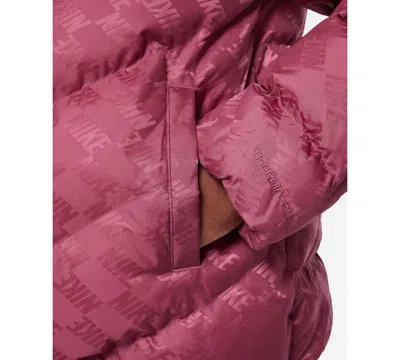 Nike Big Boys And Girls Sportswear All Day Play Loose-fit Puffer Jacket In Pink