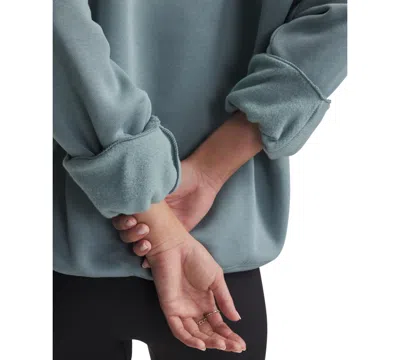 Under Armour Women's Rival Fleece Oversized Varsity Sweatshirt In Green