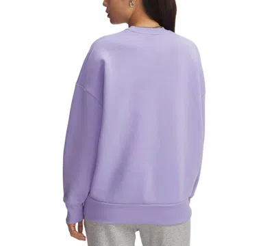 Under Armour Women's Rival Oversized Sweatshirt In Purple