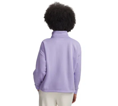 Under Armour Women's Armour Fleece Half Zip Sweatshirt In Purple