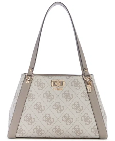 Guess Karnilla Logo Gfriend Carryall Bag In Gray