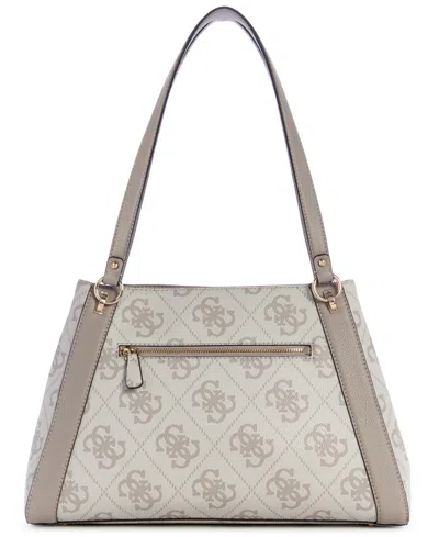 Guess Karnilla Logo Gfriend Carryall Bag In Gray