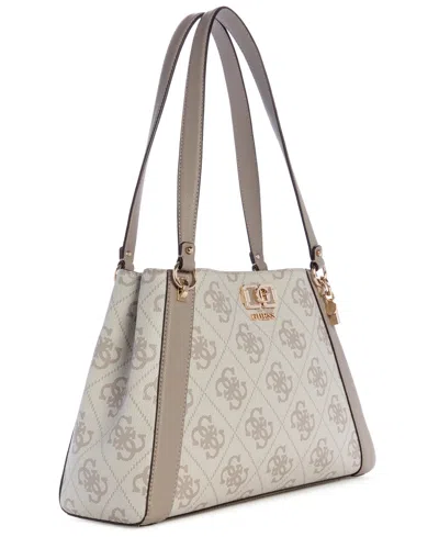 Guess Karnilla Logo Gfriend Carryall Bag In Gray