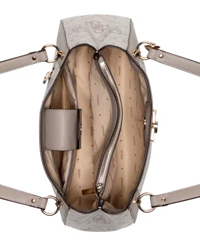 Guess Karnilla Logo Gfriend Carryall Bag In Gray