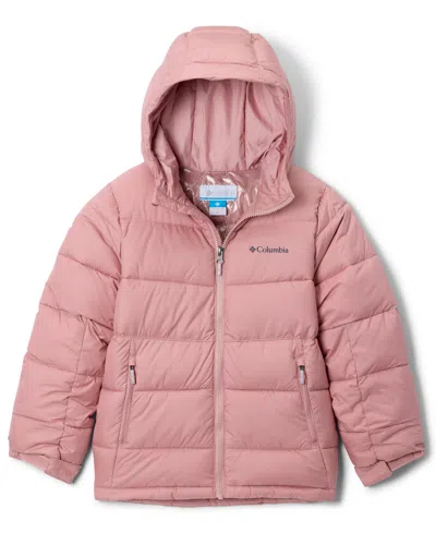 Columbia Big Boys Pike Lake Ii Quilted Full-zip Hooded Puffer Jacket In Pink