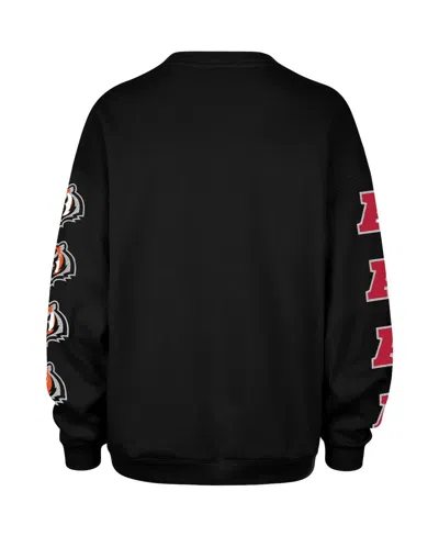 47 Brand '47  Black Cincinnati Bengals Go Big Oversized Pullover Sweatshirt In Black