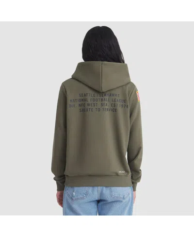 Nike Olive Seattle Seahawks 2025 Salute To Service Sideline Standard Issue Dri-fit Hoodie In Green
