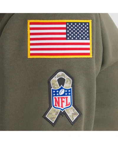 Nike Olive Seattle Seahawks 2025 Salute To Service Sideline Standard Issue Dri-fit Hoodie In Green