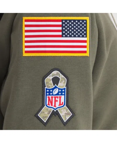 Nike Women's Olive San Francisco 49ers 2025 Salute To Service Sideline Standard Issue Dri-fit Hoodie In Green