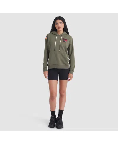 Nike Women's Olive Tampa Bay Buccaneers 2025 Salute To Service Sideline Standard Issue Dri-fit Hoodie In Green
