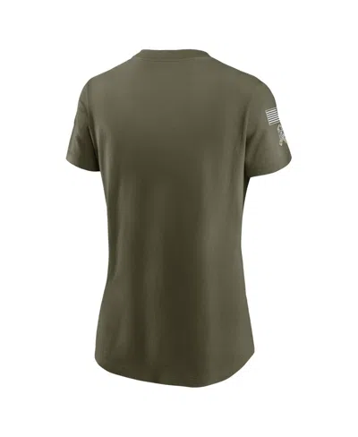 Nike Women's Olive Tampa Bay Buccaneers 2025 Salute To Service Sideline T-shirt In Green