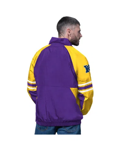 Starter Purple Minnesota Vikings Prospect Half-zip Pullover In Multi
