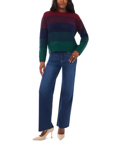 Vince Camuto Women's Stripe Long Sleeve Sweater In Multi