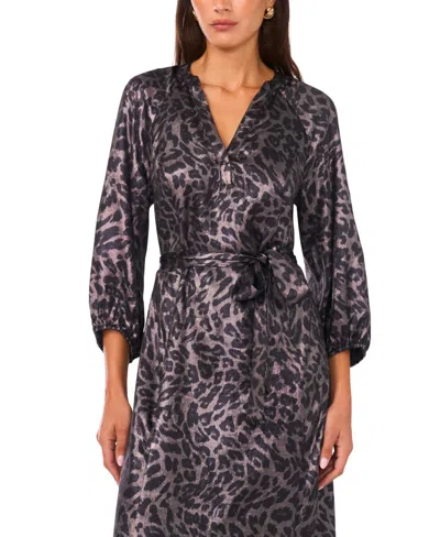 Vince Camuto Women's 3/4-sleeve Maxi Dress In Silver