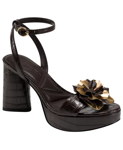 Karl Lagerfeld Women's Haden Peep Toe Sandals In Animal Print