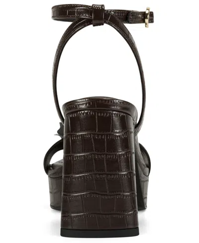 Karl Lagerfeld Women's Haden Peep Toe Sandals In Animal Print