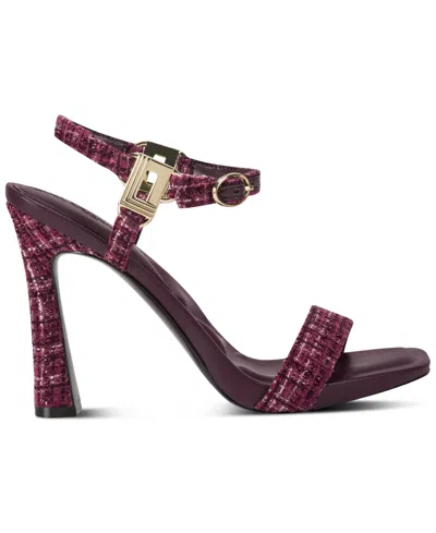 Karl Lagerfeld Women's Cybil Ankle Strap Dress Sandals In Multi