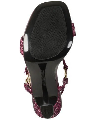 Karl Lagerfeld Women's Cybil Ankle Strap Dress Sandals In Multi