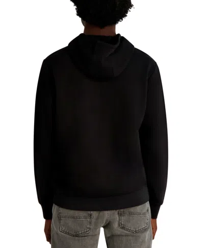 Karl Lagerfeld Men's Graffiti Textured Pull-on Sweatshirt In Black