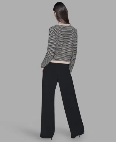 Karl Lagerfeld Short Pocket Cardigan In Multi