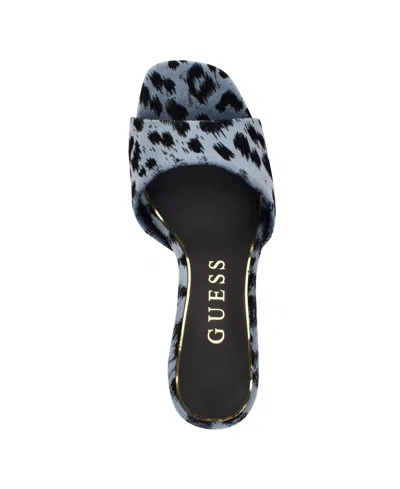 Guess Carisse Spot Slide Sandal In Blue