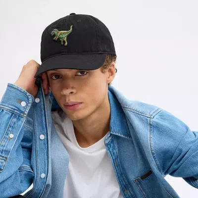 Coach Rexy Patch Baseball Hat In Black
