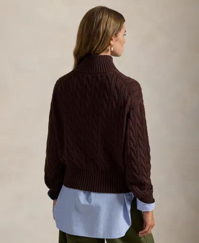 Polo Ralph Lauren Half-zip Pullover In Burgundy