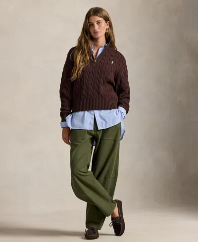 Polo Ralph Lauren Half-zip Pullover In Burgundy