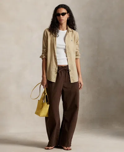 Polo Ralph Lauren Women's Classic-fit 100% Linen Shirt In Neutral
