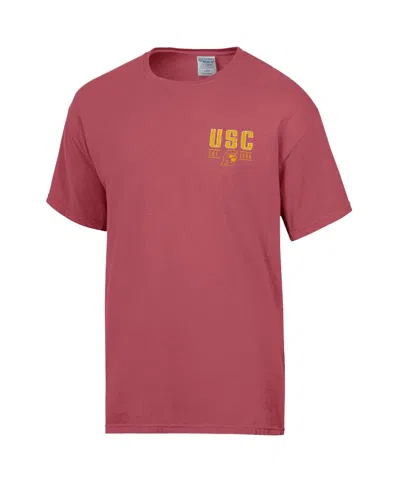 Comfortwash Men's Cardinal Usc Trojans Big Name T-shirt In Red