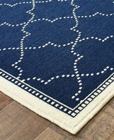 Oriental Weavers Marina 6025 Indoor Outdoor Rug In Blue