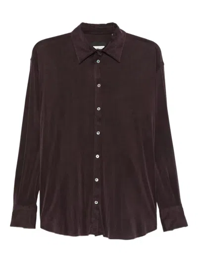 Rrd Buttoned Cotton Shirt In Brown