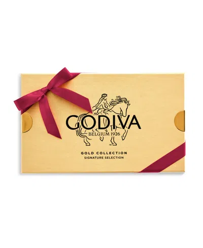 Godiva Assorted Chocolate Gift Box With Ribbon, 15-pc In Burgundy