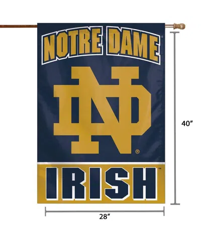 Wincraft Notre Dame Fighting Irish 28" X 40" Nd Logo Single-sided Vertical Banner In Transparent
